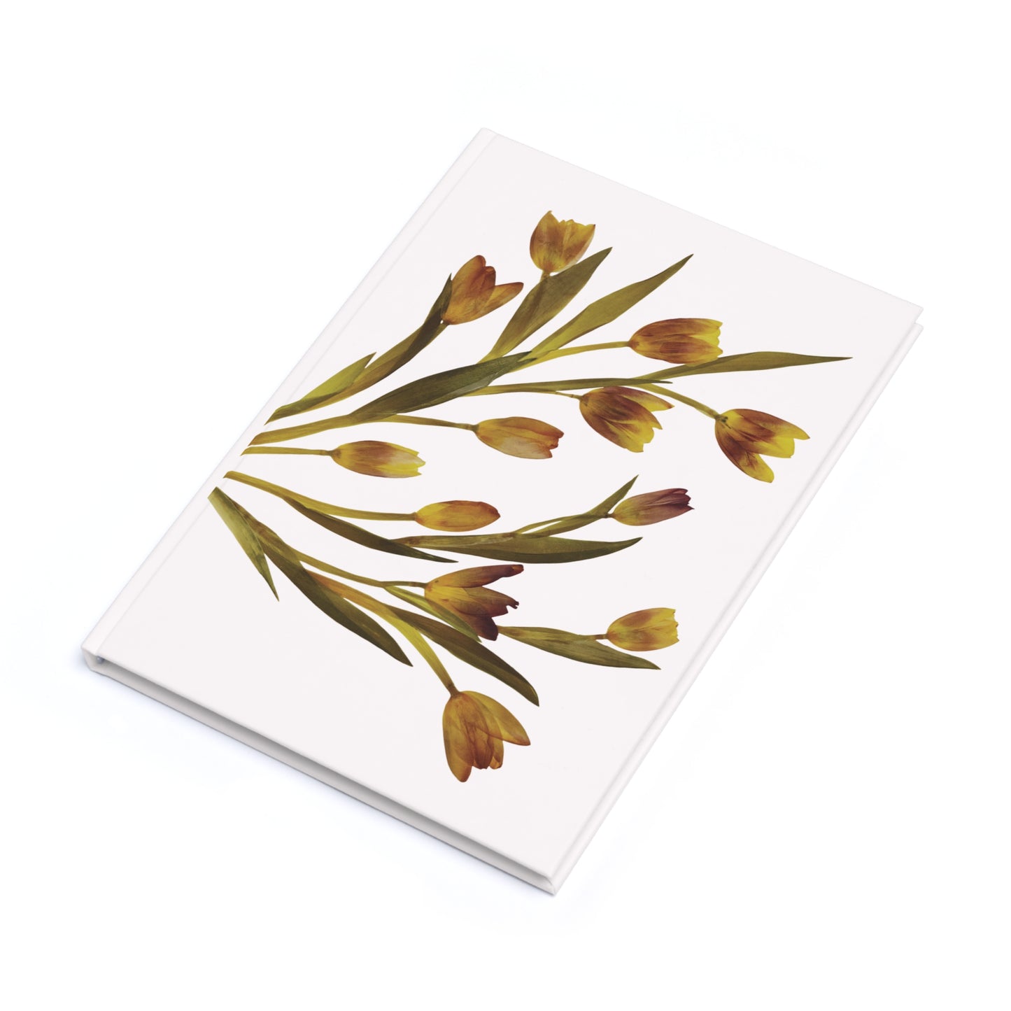 Carnet de Notes Floral Vintage Tulipes - Journal Couverture Rigide – Amoureux des Fleurs, Pages Lignées ou Vierges