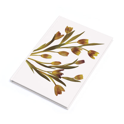 Carnet de Notes Floral Vintage Tulipes - Journal Couverture Rigide – Amoureux des Fleurs, Pages Lignées ou Vierges