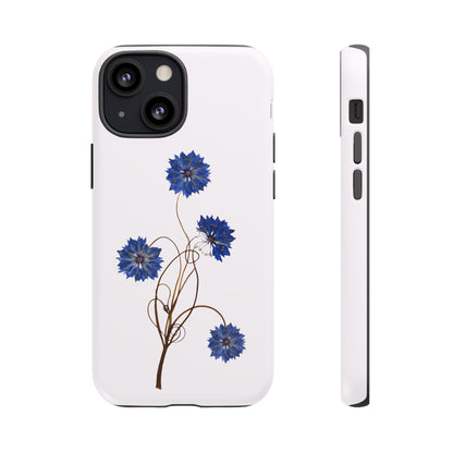 Coque Téléphone Florale - Samsung, iPhone & Google Pixel Renforcée Mate – Design Floral Epuré sur Fond Blanc Perlé | Protection Antichoc | Idée Cadeau Femme
