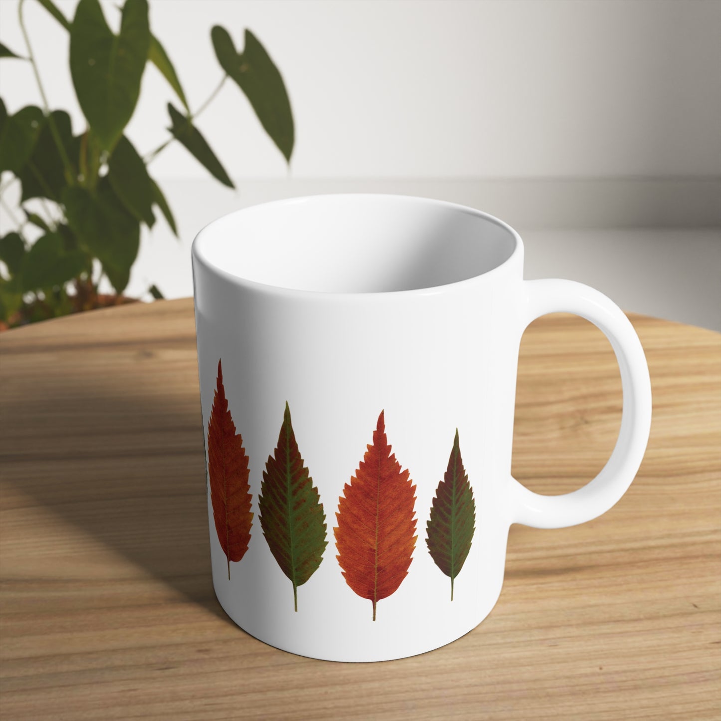 Mug Céramique au Design Automnal | Tasse Botanique – Idée Cadeau Amoureux Nature & Déco Végétale