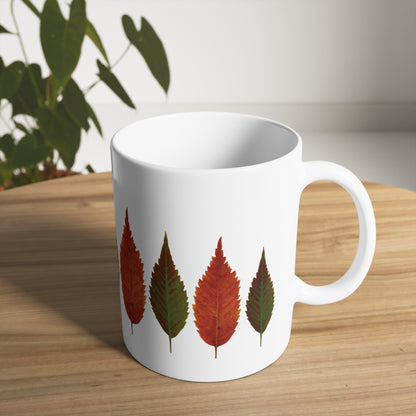 Mug Céramique au Design Automnal | Tasse Botanique – Idée Cadeau Amoureux Nature & Déco Végétale