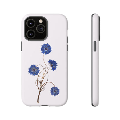 Coque Téléphone Florale - Samsung, iPhone & Google Pixel Renforcée Mate – Design Floral Epuré sur Fond Blanc Perlé | Protection Antichoc | Idée Cadeau Femme