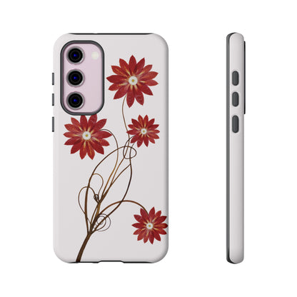 Coque Samsung Renforcée Design Cactus Rouge Mate - Protection Durable & Anti-Choc - Idée Cadeau Chic Pour Femme