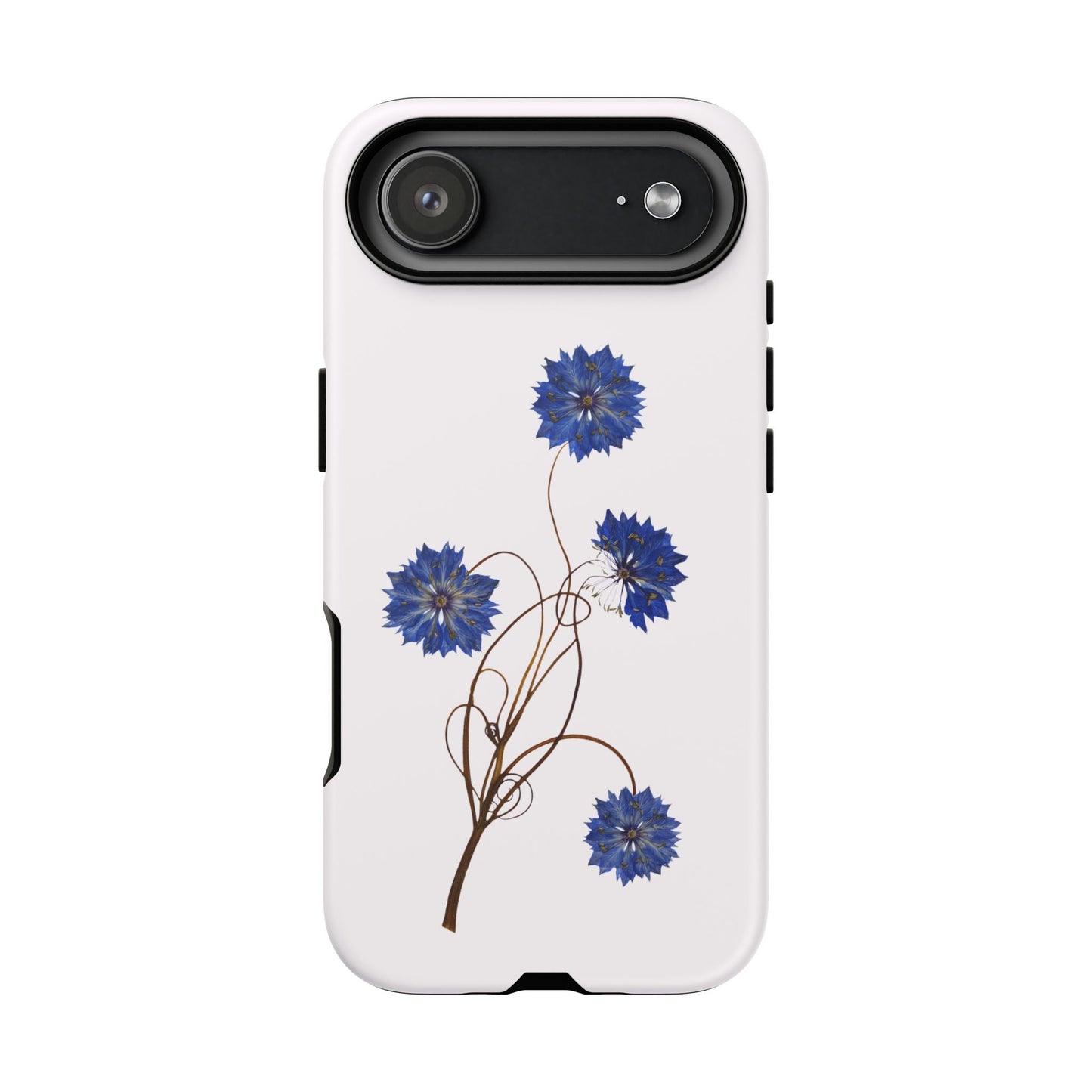 Coque Téléphone Florale - Samsung, iPhone & Google Pixel Renforcée Mate – Design Floral Epuré sur Fond Blanc Perlé | Protection Antichoc | Idée Cadeau Femme
