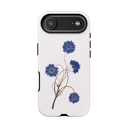 Coque Téléphone Florale - Samsung, iPhone & Google Pixel Renforcée Mate – Design Floral Epuré sur Fond Blanc Perlé | Protection Antichoc | Idée Cadeau Femme