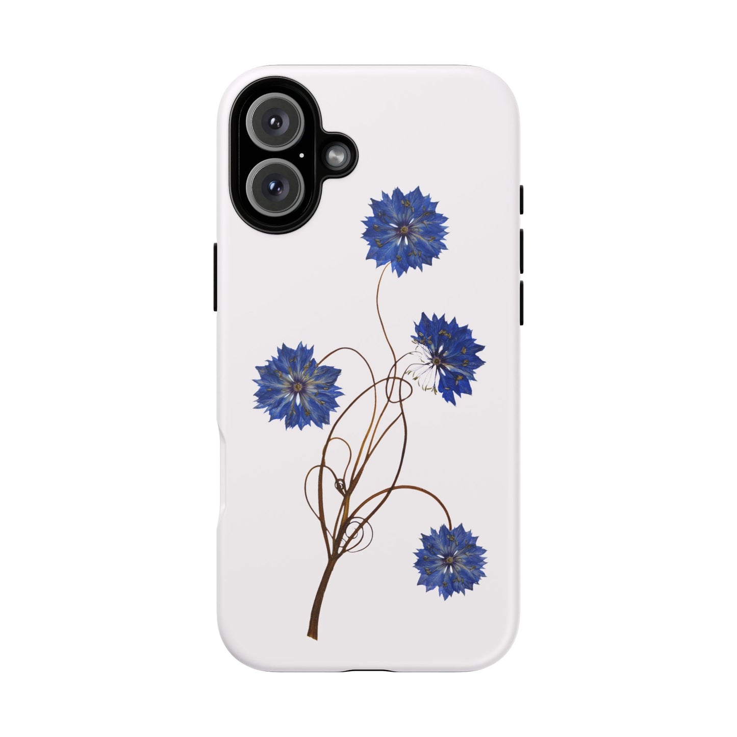 Coque Téléphone Florale - Samsung, iPhone & Google Pixel Renforcée Mate – Design Floral Epuré sur Fond Blanc Perlé | Protection Antichoc | Idée Cadeau Femme