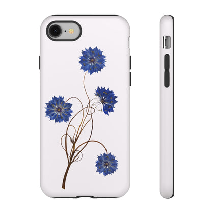 Coque Téléphone Florale - Samsung, iPhone & Google Pixel Renforcée Mate – Design Floral Epuré sur Fond Blanc Perlé | Protection Antichoc | Idée Cadeau Femme