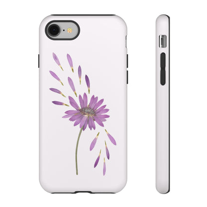 Coque Téléphone Samsung, iPhone & Google Pixel Renforcée Mate – Design Floral Epuré sur Fond Blanc Perlé | Protection Antichoc | Idée Cadeau Femme