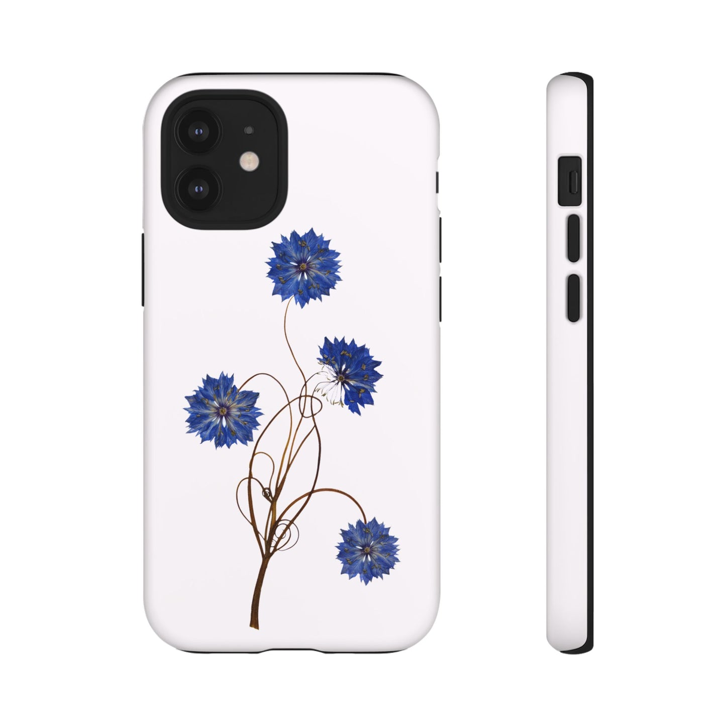 Coque Téléphone Florale - Samsung, iPhone & Google Pixel Renforcée Mate – Design Floral Epuré sur Fond Blanc Perlé | Protection Antichoc | Idée Cadeau Femme
