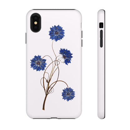Coque Téléphone Florale - Samsung, iPhone & Google Pixel Renforcée Mate – Design Floral Epuré sur Fond Blanc Perlé | Protection Antichoc | Idée Cadeau Femme