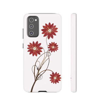 Coque Samsung Renforcée Design Cactus Rouge Mate - Protection Durable & Anti-Choc - Idée Cadeau Chic Pour Femme