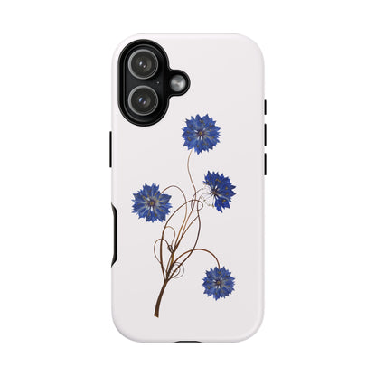Coque Téléphone Florale - Samsung, iPhone & Google Pixel Renforcée Mate – Design Floral Epuré sur Fond Blanc Perlé | Protection Antichoc | Idée Cadeau Femme
