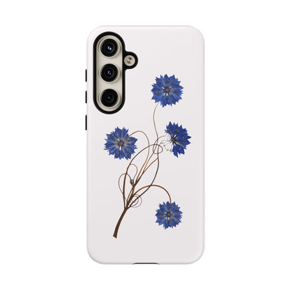 Coque Téléphone Florale - Samsung, iPhone & Google Pixel Renforcée Mate – Design Floral Epuré sur Fond Blanc Perlé | Protection Antichoc | Idée Cadeau Femme