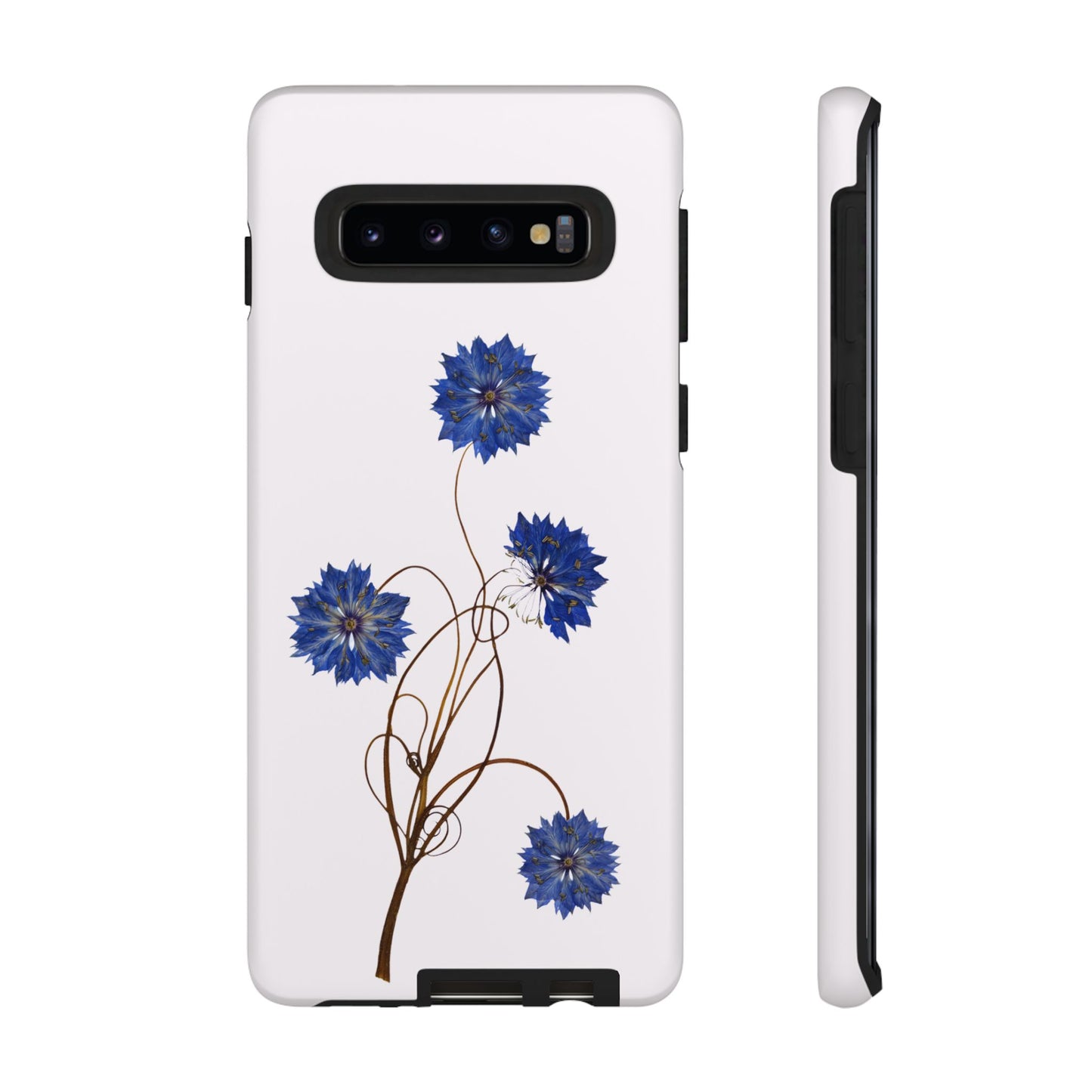 Coque Téléphone Florale - Samsung, iPhone & Google Pixel Renforcée Mate – Design Floral Epuré sur Fond Blanc Perlé | Protection Antichoc | Idée Cadeau Femme