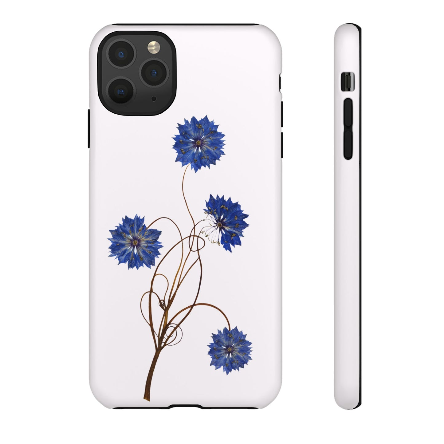 Coque Téléphone Florale - Samsung, iPhone & Google Pixel Renforcée Mate – Design Floral Epuré sur Fond Blanc Perlé | Protection Antichoc | Idée Cadeau Femme