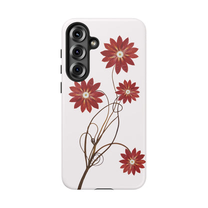 Coque Samsung Renforcée Design Cactus Rouge Mate - Protection Durable & Anti-Choc - Idée Cadeau Chic Pour Femme