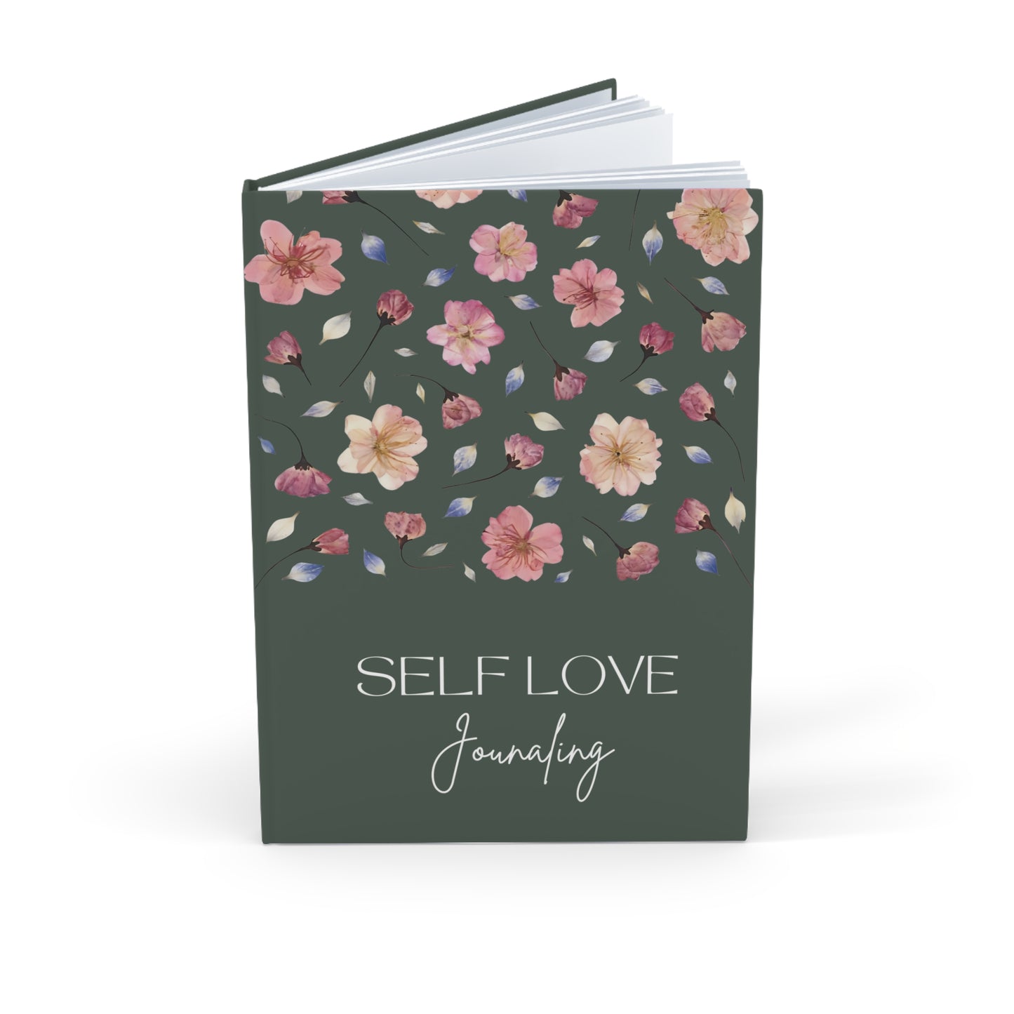 Carnet de Self Love Journaling | Journal Intime "Amour de Soi" et Bien-être au Quotidien | Couverture Couleur Verte Minéral