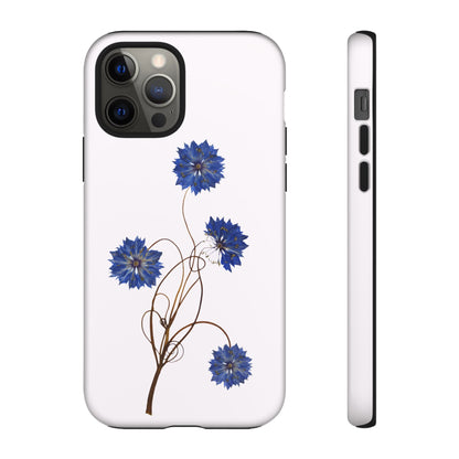 Coque Téléphone Florale - Samsung, iPhone & Google Pixel Renforcée Mate – Design Floral Epuré sur Fond Blanc Perlé | Protection Antichoc | Idée Cadeau Femme