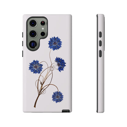 Coque Téléphone Florale - Samsung, iPhone & Google Pixel Renforcée Mate – Design Floral Epuré sur Fond Blanc Perlé | Protection Antichoc | Idée Cadeau Femme