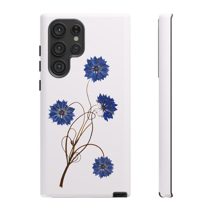 Coque Téléphone Florale - Samsung, iPhone & Google Pixel Renforcée Mate – Design Floral Epuré sur Fond Blanc Perlé | Protection Antichoc | Idée Cadeau Femme