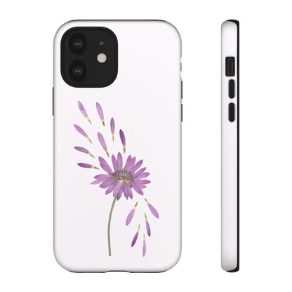 Coque Téléphone Samsung, iPhone & Google Pixel Renforcée Mate – Design Floral Epuré sur Fond Blanc Perlé | Protection Antichoc | Idée Cadeau Femme