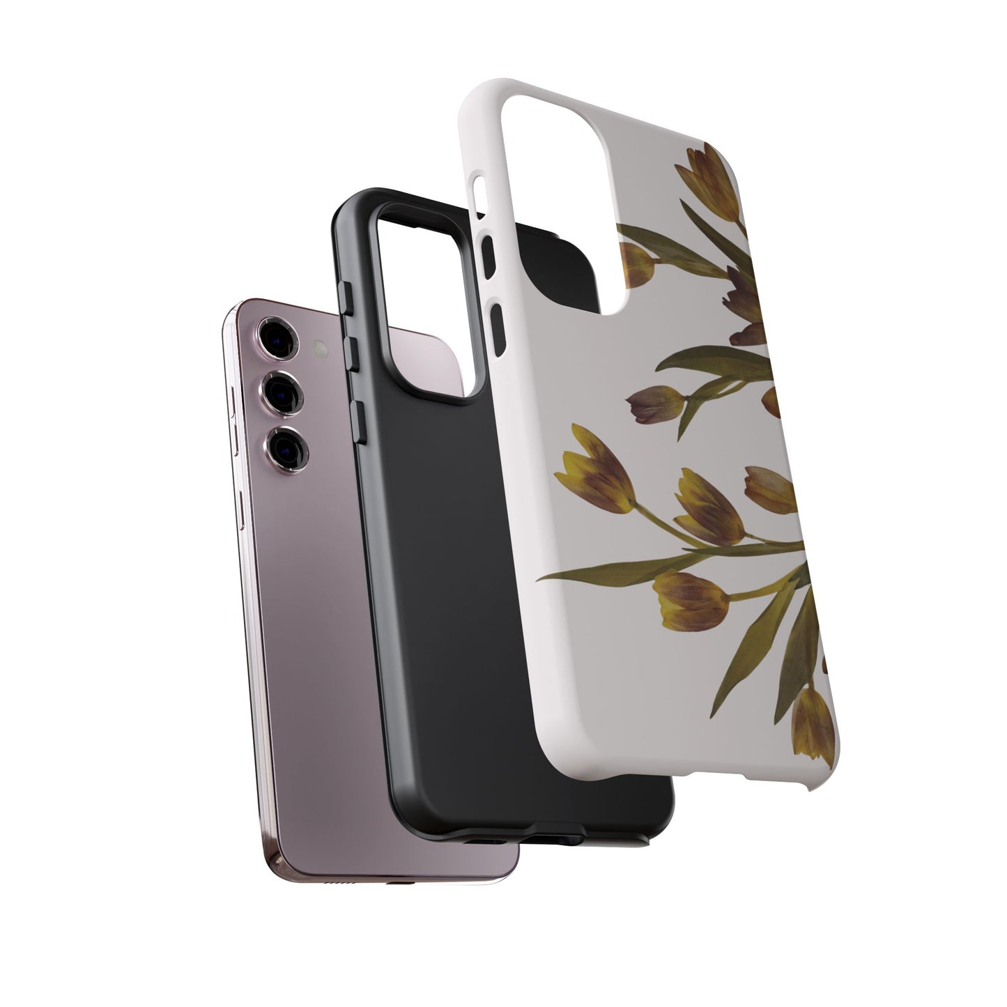 Coque Samsung Renforcée Design Floral Mate - Protection Durable & Anti-Choc - Idée Cadeau Floral