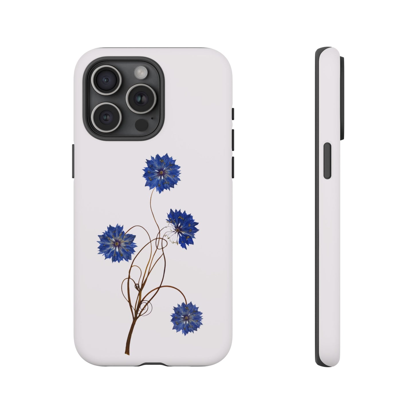 Coque Téléphone Florale - Samsung, iPhone & Google Pixel Renforcée Mate – Design Floral Epuré sur Fond Blanc Perlé | Protection Antichoc | Idée Cadeau Femme