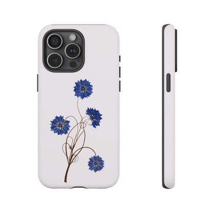 Coque Téléphone Florale - Samsung, iPhone & Google Pixel Renforcée Mate – Design Floral Epuré sur Fond Blanc Perlé | Protection Antichoc | Idée Cadeau Femme