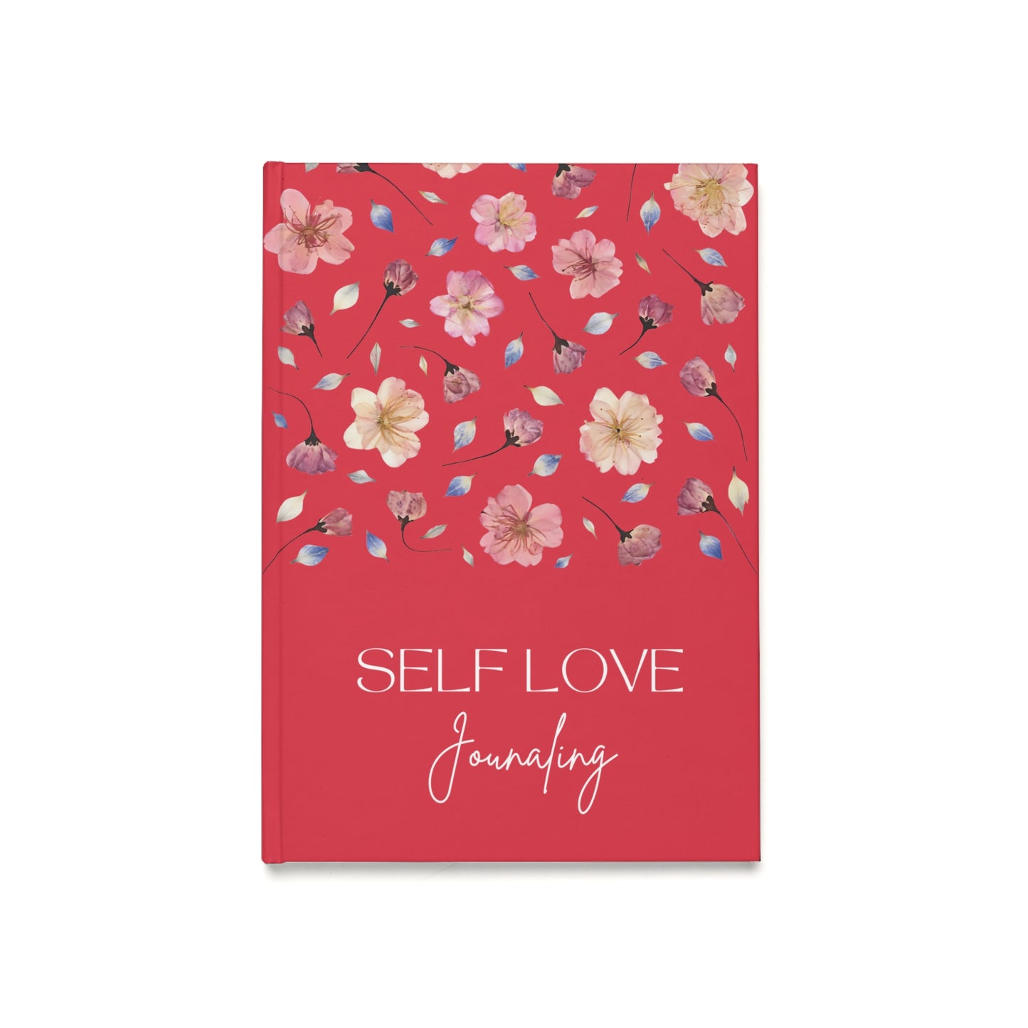 Carnet de Self Love Journaling | Journal Intime "Amour de Soi" et Bien-être au Quotidien | Couverture Couleur Rouge Féminin