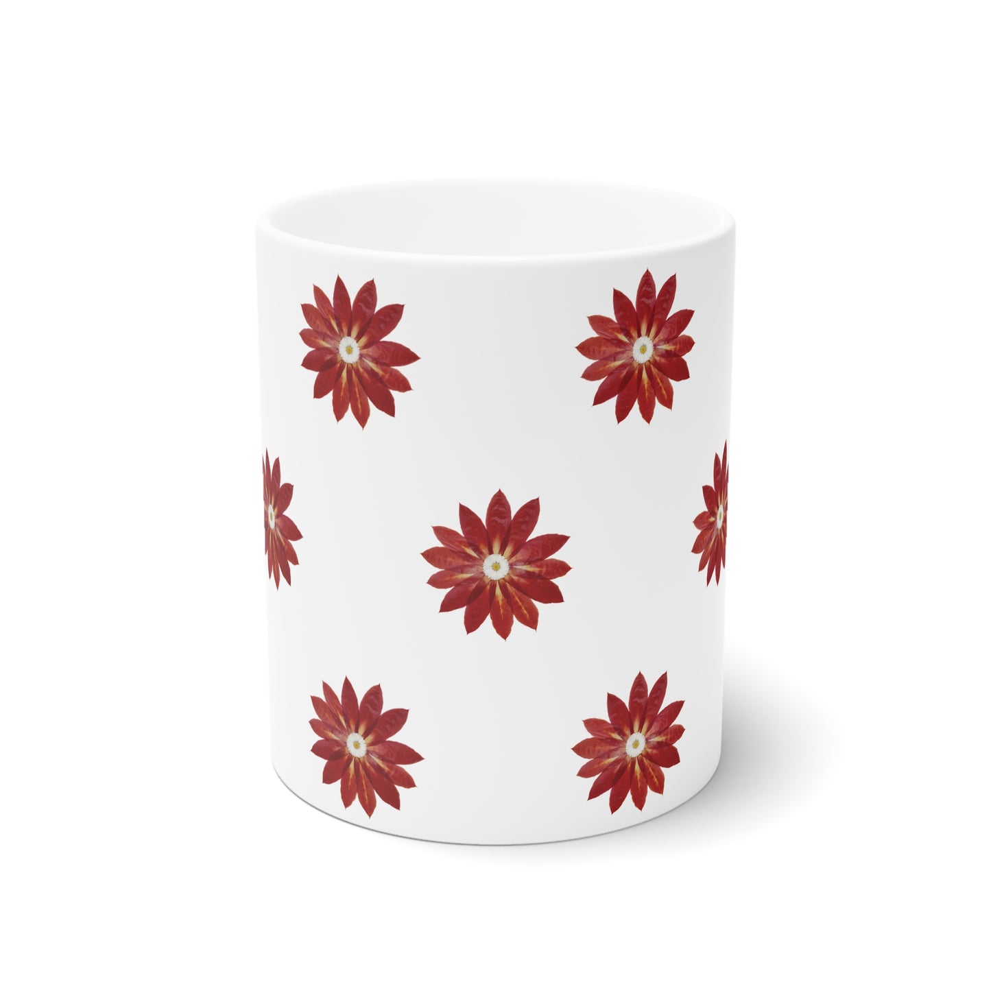 Mug Céramique Botanique Cactus Rouge | Tasse 35cl – Idée Cadeau Noël Amateurs de Plantes & Déco Unique