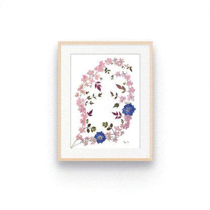BLOSSOM WAKE — ŒUVRE BOTANIQUE ORIGINALE | COLLECTION PRIVÉE, LUXEMBOURG