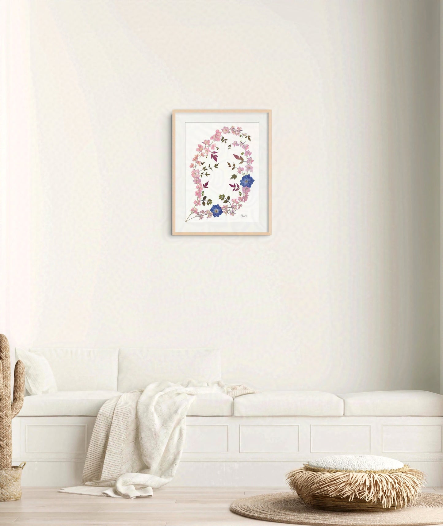 BLOSSOM WAKE — ŒUVRE BOTANIQUE ORIGINALE | COLLECTION PRIVÉE, LUXEMBOURG