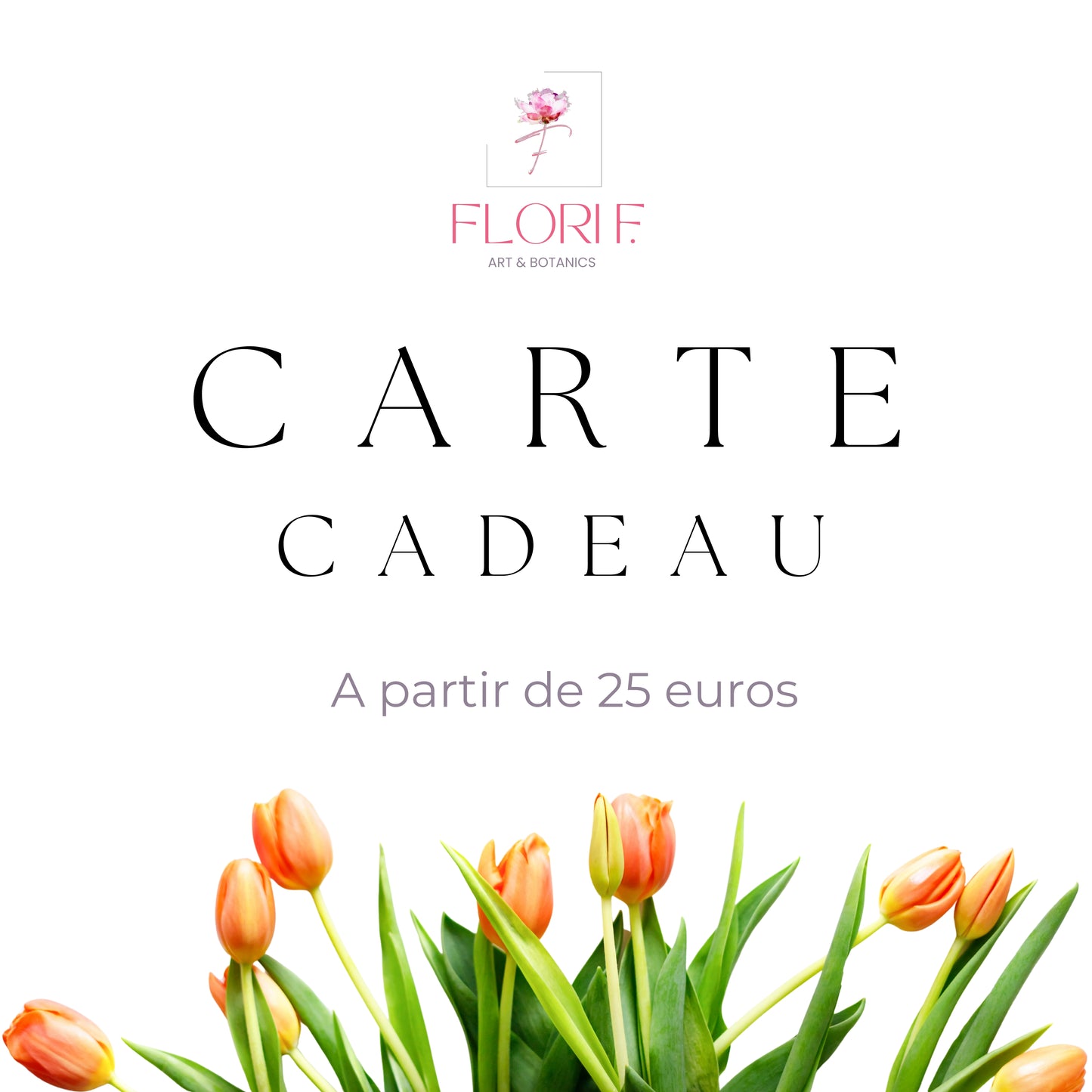 Carte Cadeau - de 25 euros à 500 euros. Valable pendant un an sur tout le shop en ligne ( art botanique mural, impressions fine art, digigraphie certifié, herbiers fleurs pressées, herbiers d'art, herbiers fleurs séchées, ateliers fleurs séchées, self-love journal, mugs porcelaine et céramique, coques de protection pour téléphone IPhone, Samsung, Google Pixels). 

